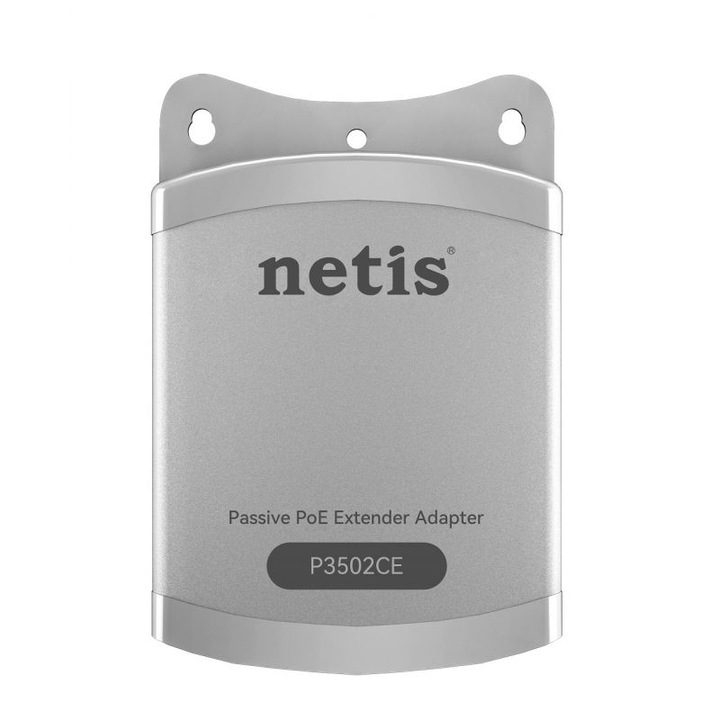 Удължител PoE Netis, 1 вход PoE, 2 изхода PoE, разширение до 350м, IP66 2k MAC