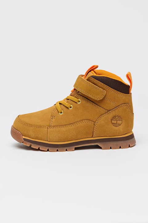 Timberland, Euro Rock tépőzáras nyersbőr bakancs, Fahéjbarna