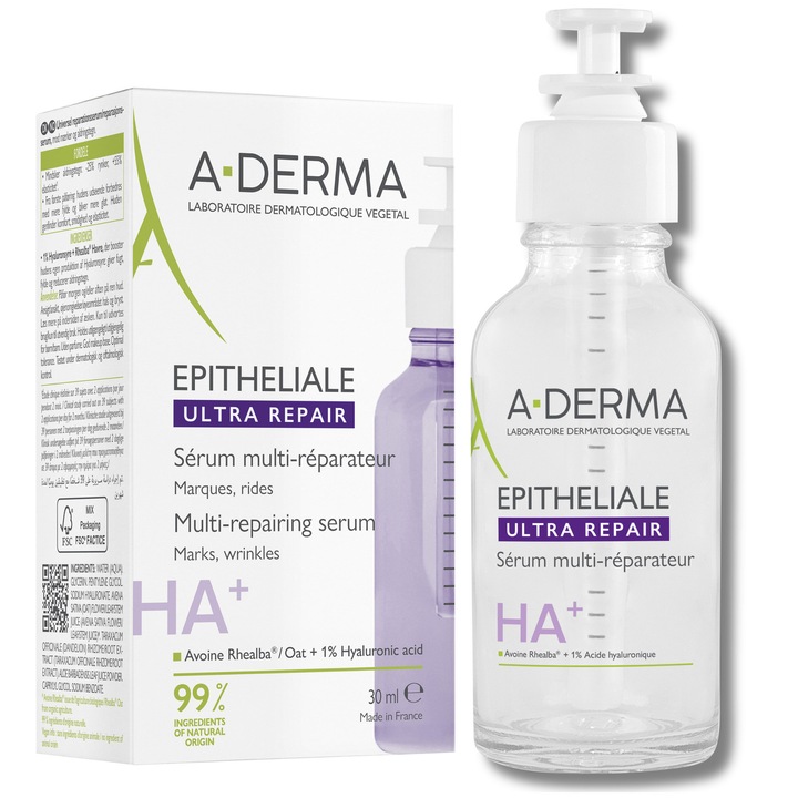 Серум A-Derma, Multireparator HA+ Epitheliale Ultra Repair, 30 мл