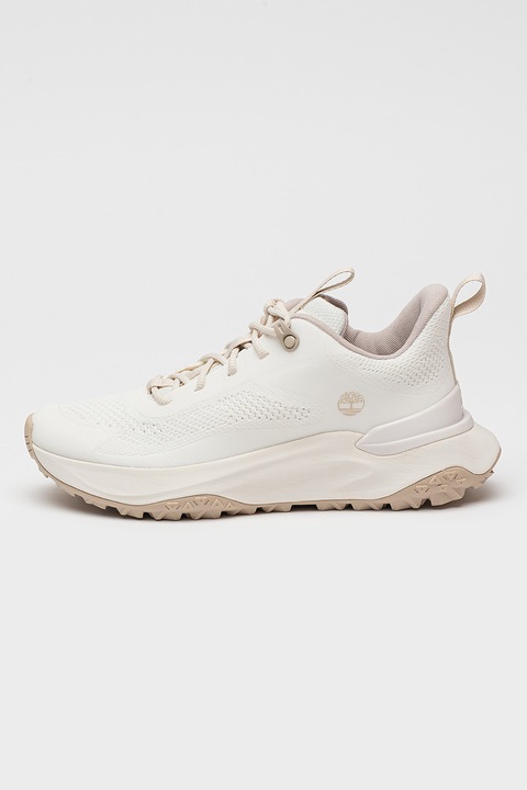 Timberland, Pantofi sport Motion Access din material textil cu talpa wedge, Alb/Maro taupe deschis