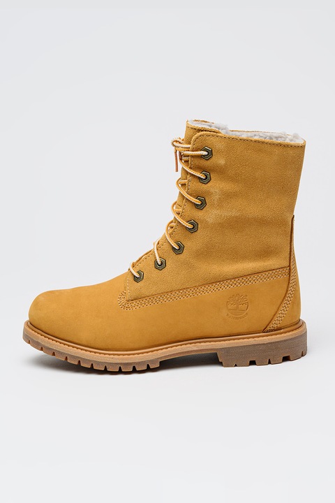 Timberland, Bocanci impermeabilie de piele cu captuseala din material impermeabil, Maro camel