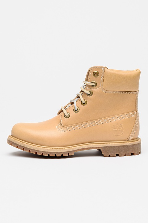 Timberland, Bocanci impermeabili de piele Premium, Bej deschis