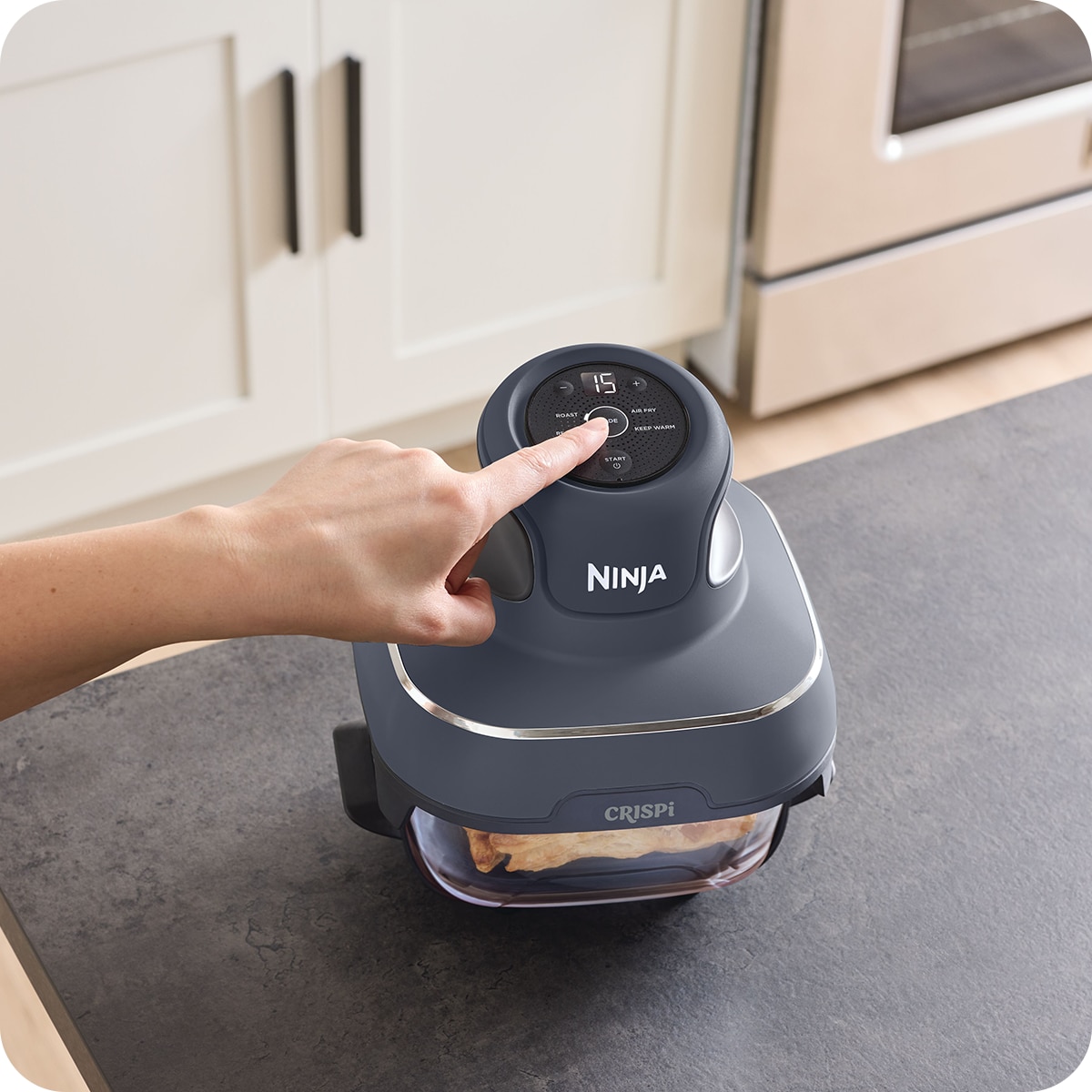 Friteuza cu aer cald Ninja CRISPi 4in1 FN101, PowerPod 1700W, 3.8L