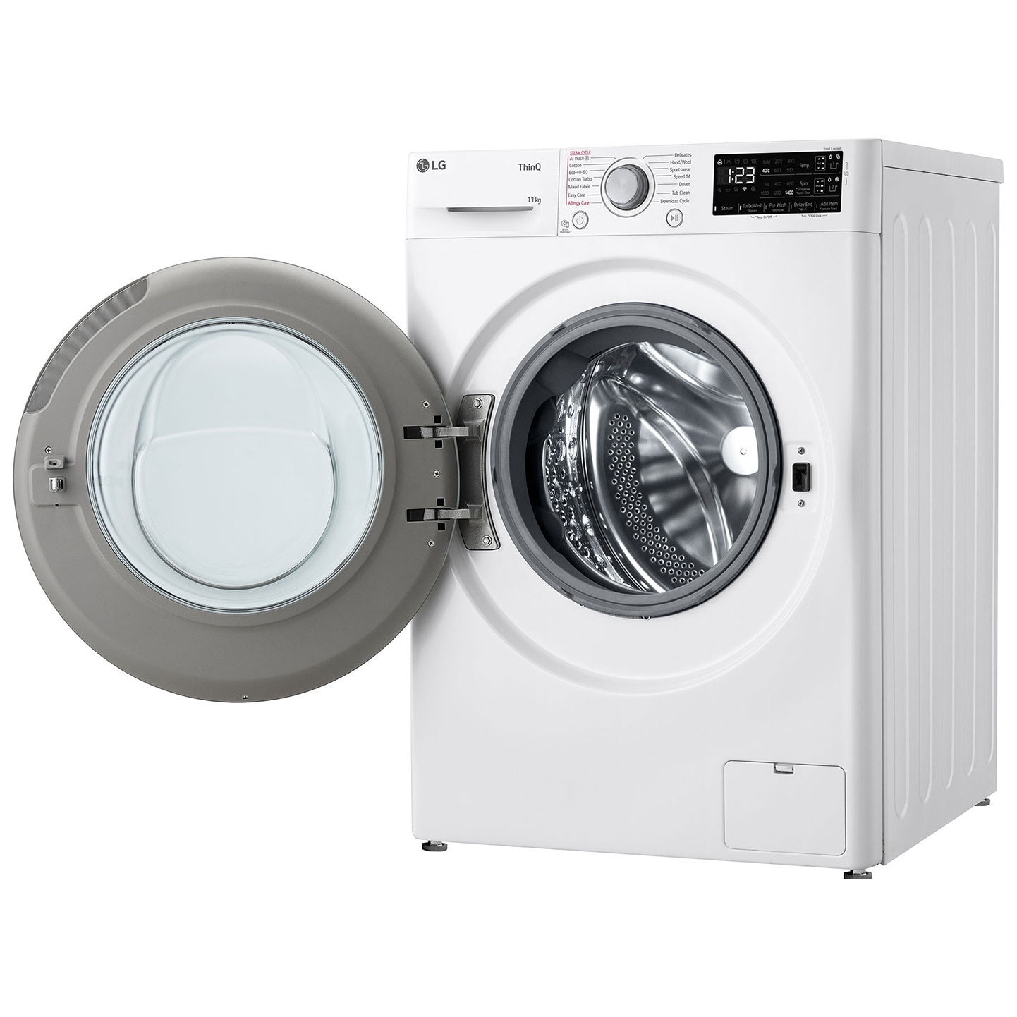 Masina de spalat rufe LG F4WR311S1WA, 11 Kg, Clasa A, 1400 rpm, Steam, ThinQ, Wi-Fi, AI DD, ezDispense, Alb