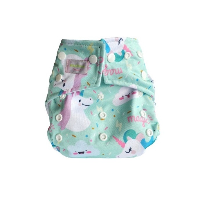 ANALUCA памперс за многократна употреба за вода и плуване един размер - еднорози