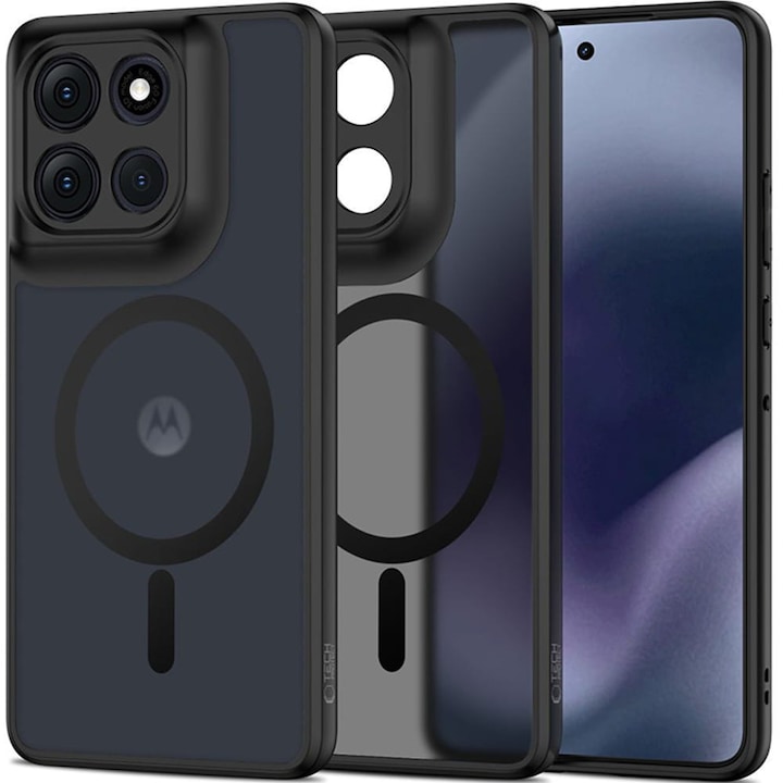 Калъф, Tech-Protect MagMat Magnet за Motorola Moto G86 5G, Димни Черни