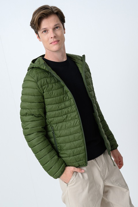 United Colors of Benetton, Kapucnis steppelt télikabát, Sötét khaki