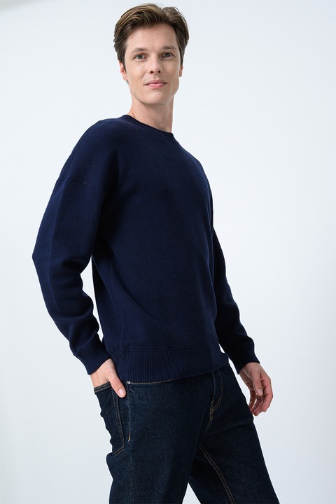 United Colors of Benetton, Gyapjútartalmú pulóver, Tengerészkék