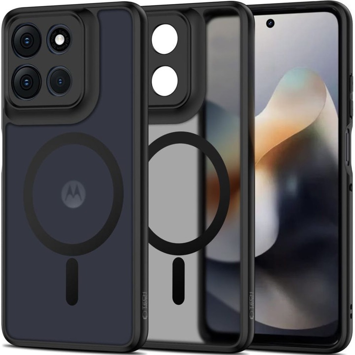 Tok, Tech-Protect MagMat Magnet kompatibilis Motorola Moto G56 5G, Színezett-Fekete