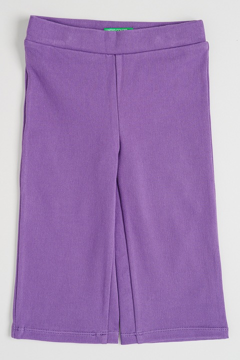 United Colors of Benetton, Pamuttartalmú nadrág, Halványlila