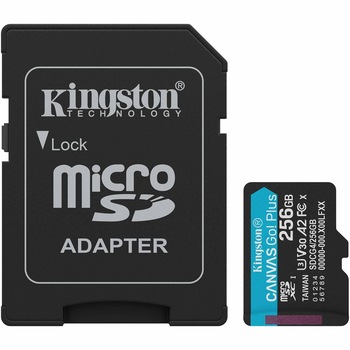 Card de Memorie MicroSDXC Kingston, 256GB , Canvas GO Plus,Cu Adaptor