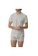 adidas, Set de tricouri de casa cu logo - 6 piese, Alb, Negru, Gri, XL