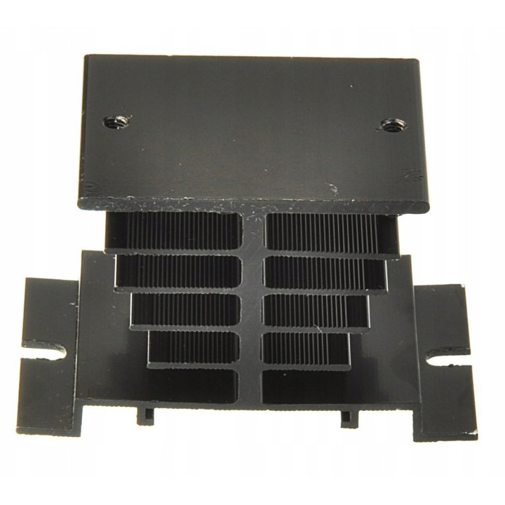 Radiator Din Aluminiu, 00039420, Material: Aluminiu, Vopsit Negru, Baza Inferioara: 50 x 80 mm, Baza Superioara: 50 x 60 mm, Distanta Intre Gaurile De Montare: 48 mm Si 72 mm, 50 x 50 x 80 mm