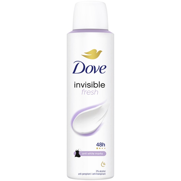 Dove Invisible Fresh Izzadásgátló deo spray, 150 ml