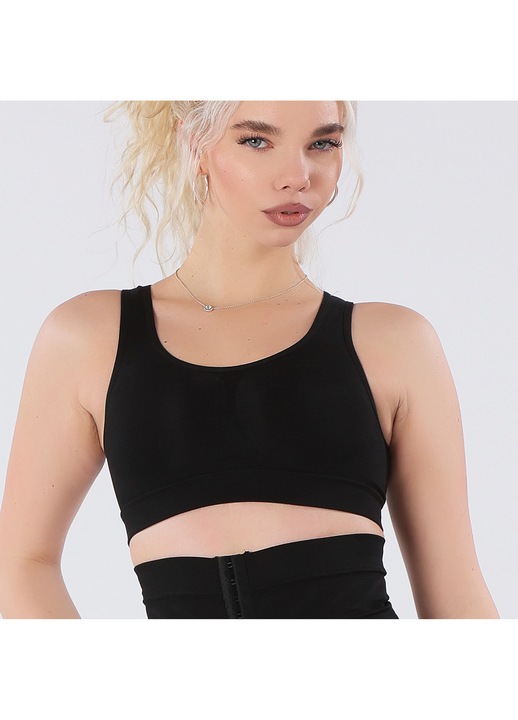 Bustiera cu efect push-up, Roxx Shapewear, Negru