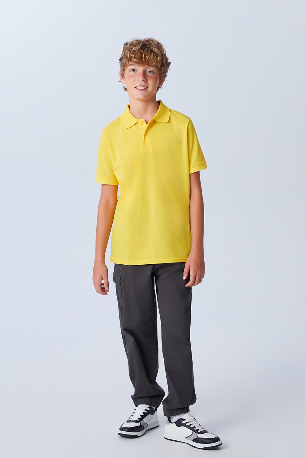 LC WAIKIKI, Pantaloni cargo relaxed fit, Antracit, 128-134 CM