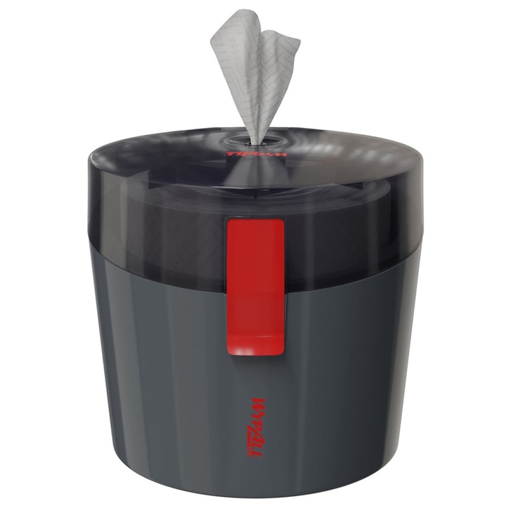 Dispenser lavete Kimberly-Clark WyPall Reach PLUS, negru, compatibil cu rolele WypAll