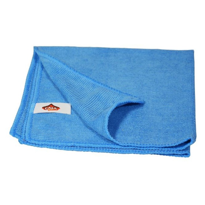 Lavete microfibra 40x40 cm, albastru, 320g, 5 bucati/set