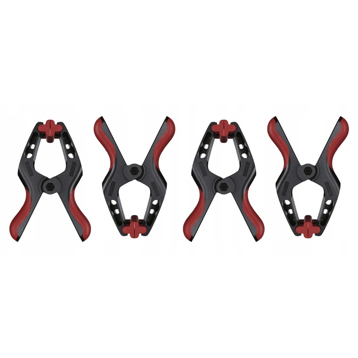 Комплект от 4 стяги ParkSide, размери 70x69 мм, максимална сила на затягане 13 кг