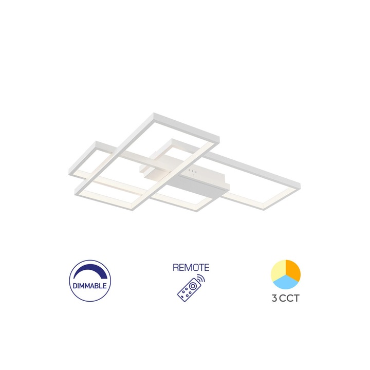 LUSTRA LED 65W NELA-SS2-RND telecomanda IP20 ALB