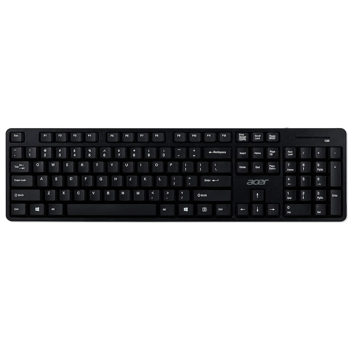 Set Fujitsu LX410, Negru, USB