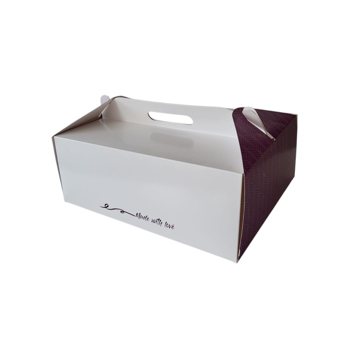 Set 25 cutii de tort cu maner 35x25x12.5cm