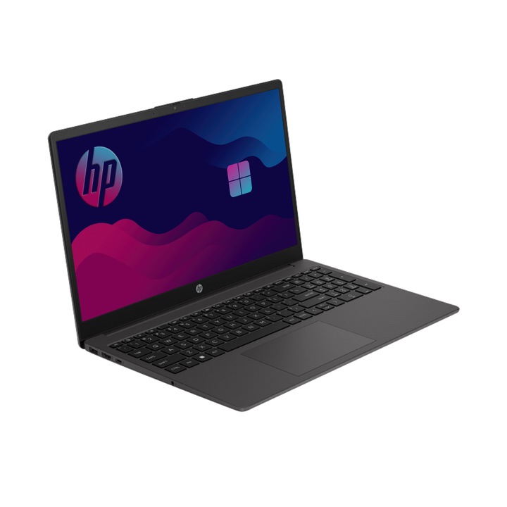 HP 255 G10 Laptop, AMD Ryzen 5 7530U, 8GB Memória, 512GB SSD, 15.6" FullHD kijelző, Sötétszürke, Böngésző, Vírusirtó, Magyar kiosztás, Windows 11 Pro