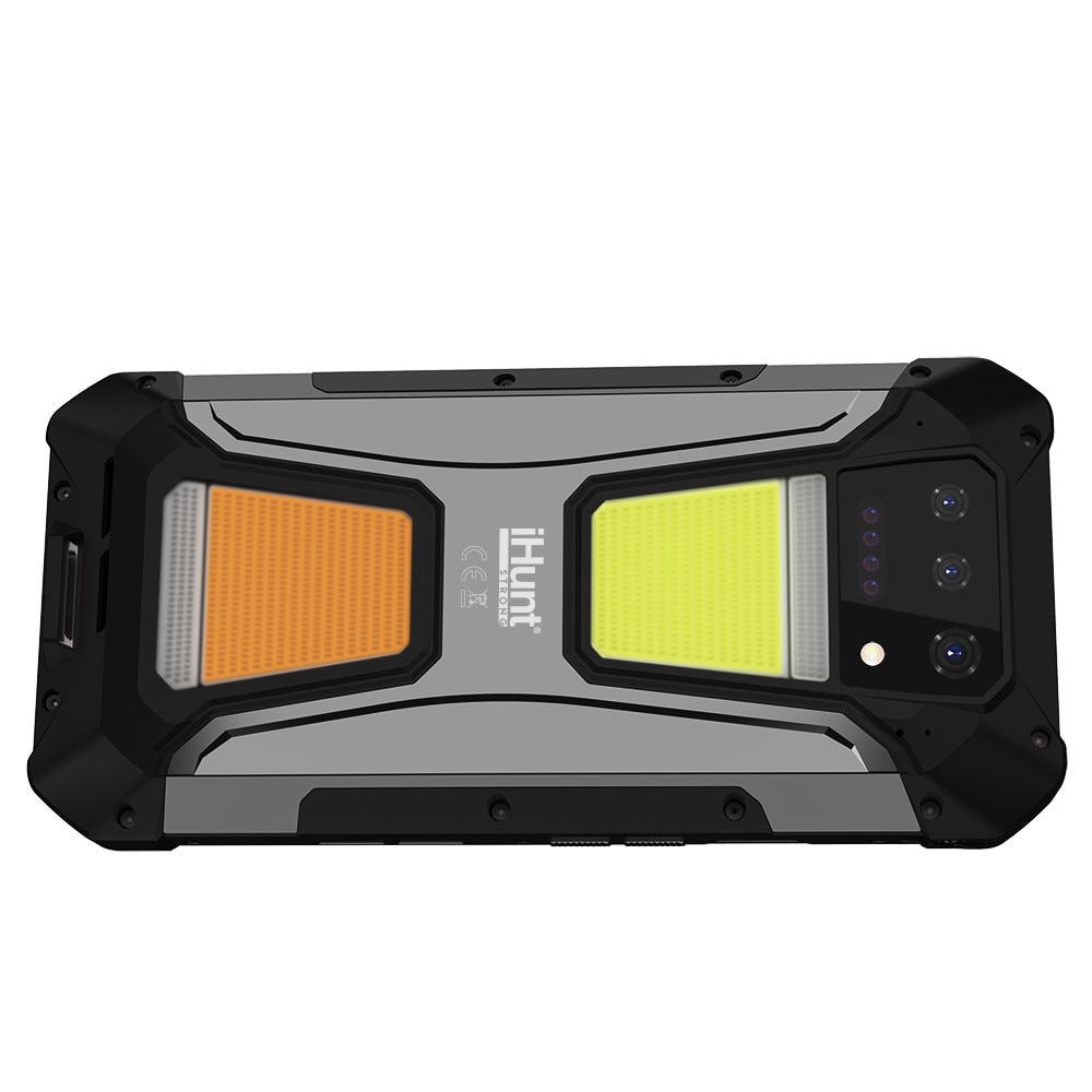 Telefon mobil iHunt Tank 2 Pro cu Proiector Video DLP, Dual SIM, 4G, Octa-Core, 24GB RAM, 512GB, 23800mAh, Incarcare Turbo 120W, Lanterna Puternica, NFC, IP68, Android 14