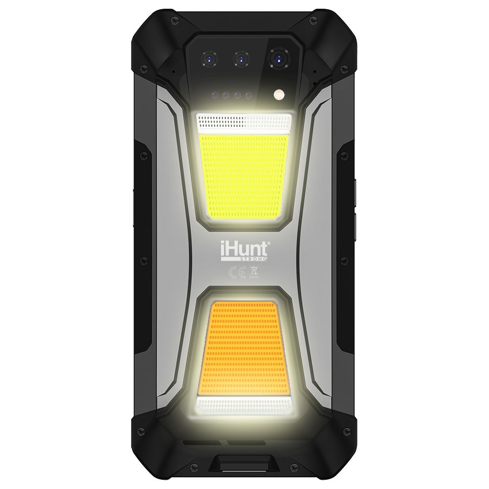 Telefon mobil iHunt Tank 2 Pro cu Proiector Video DLP, Dual SIM, 4G, Octa-Core, 24GB RAM, 512GB, 23800mAh, Incarcare Turbo 120W, Lanterna Puternica, NFC, IP68, Android 14