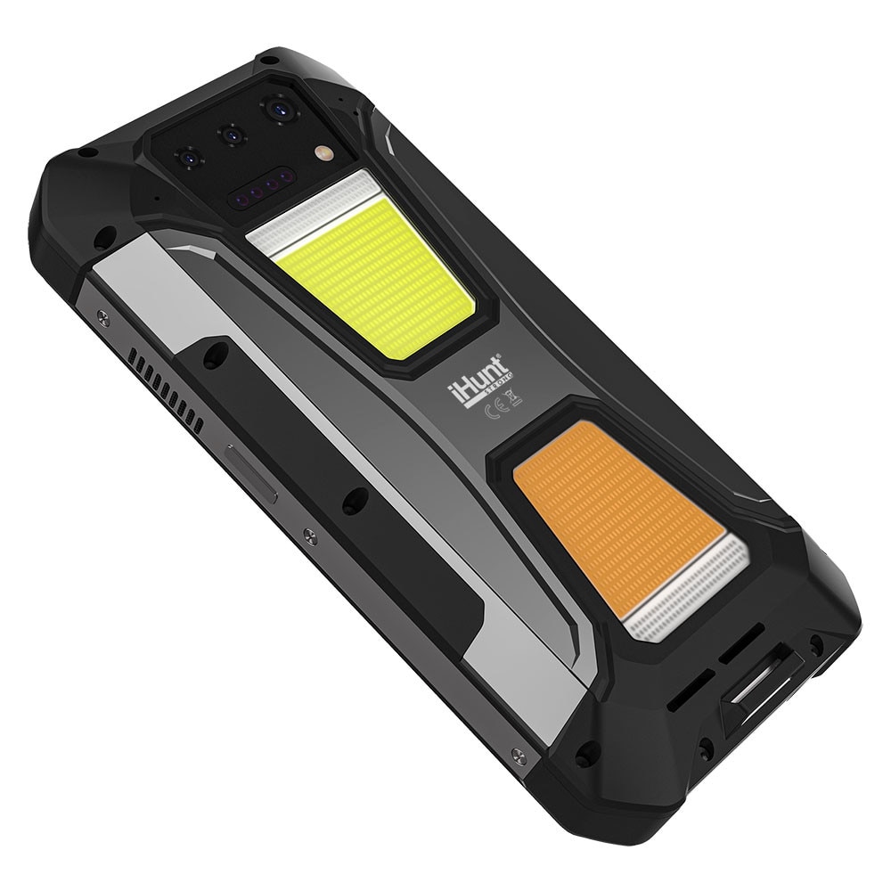 Telefon mobil iHunt Tank 2 Pro cu Proiector Video DLP, Dual SIM, 4G, Octa-Core, 24GB RAM, 512GB, 23800mAh, Incarcare Turbo 120W, Lanterna Puternica, NFC, IP68, Android 14