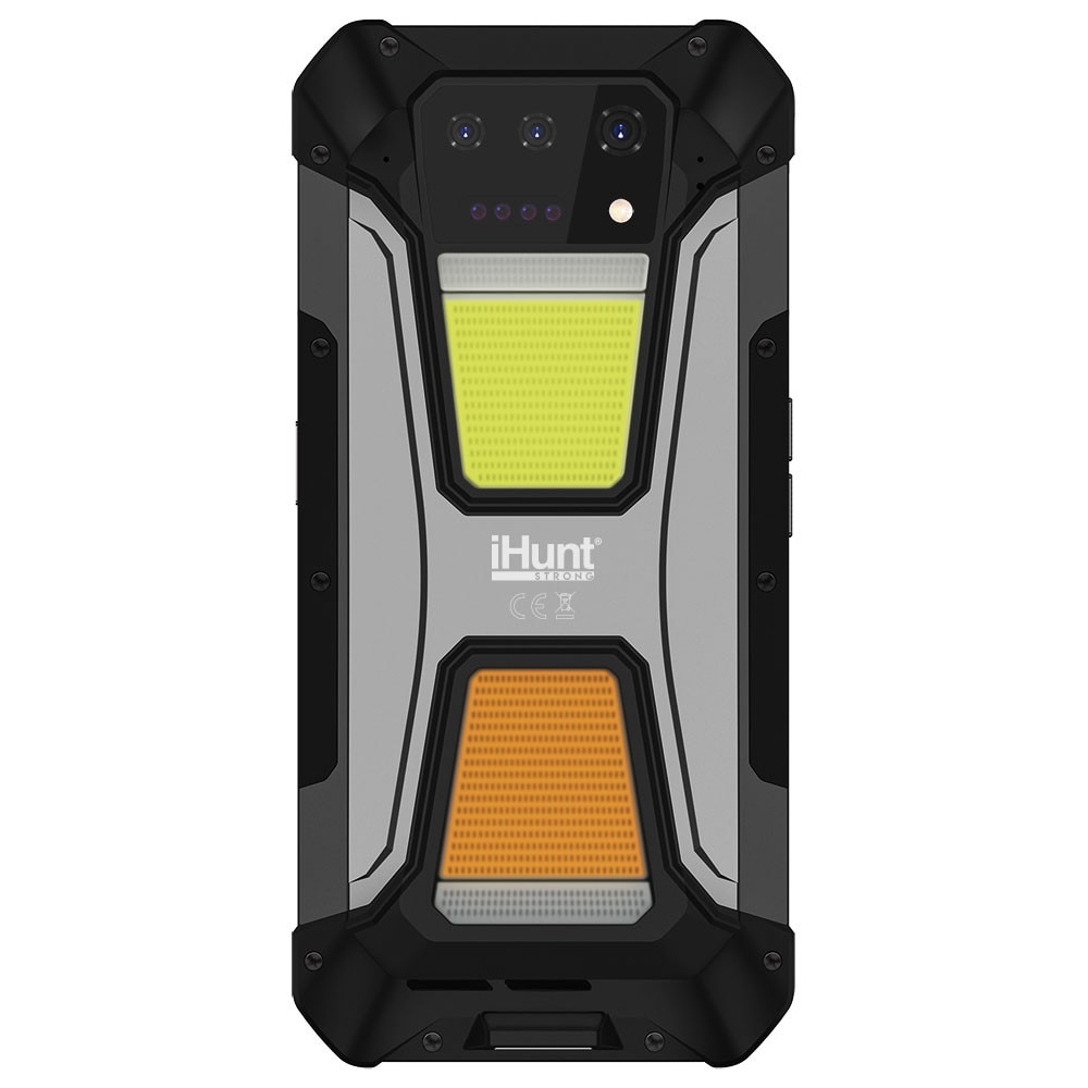 Telefon mobil iHunt Tank 2 Pro cu Proiector Video DLP, Dual SIM, 4G, Octa-Core, 24GB RAM, 512GB, 23800mAh, Incarcare Turbo 120W, Lanterna Puternica, NFC, IP68, Android 14