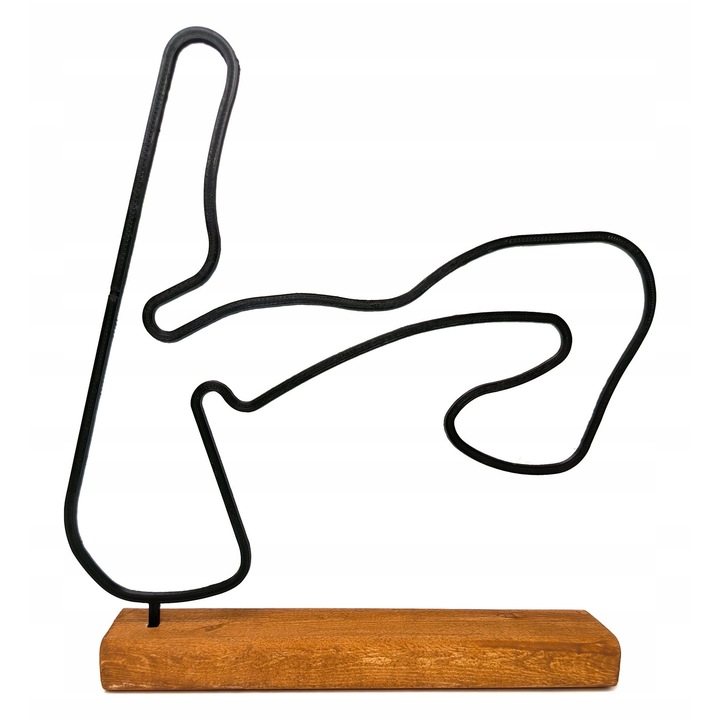 Zandvoort F1 pályamodell, RaceTracks, biológiailag lebomló, 200x40x120-190mm, fa