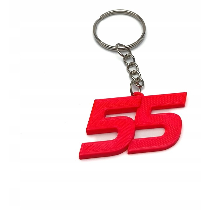 Kulcstartó szett Carlos Sainz 55 F1, Versenypályák, 25x60-80x5mm, PLA