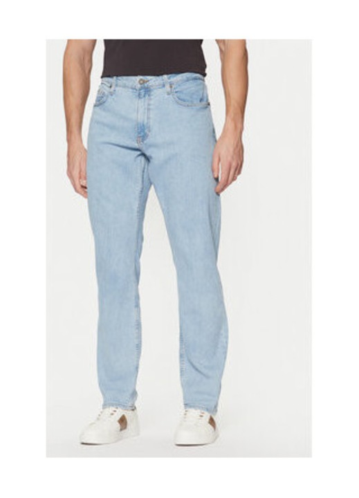 Blugi regular fit cu model uni, W32-L30 US