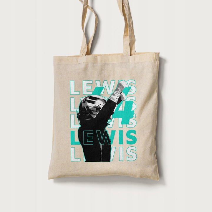 Geanta din bumbac cu motive F1, RaceTracks, 40x40cm, 30cm lungime usa, 330g/m2