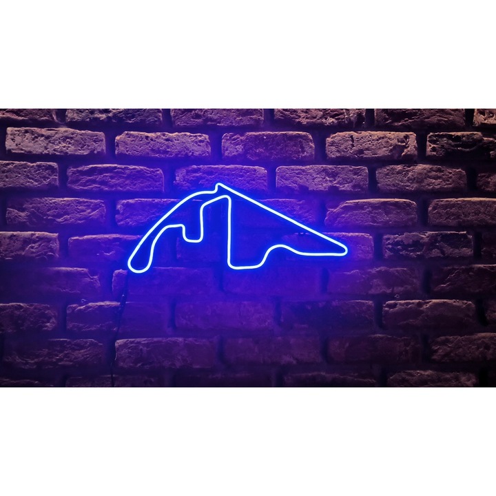 NeonLed RaceTracks Abu Dhabi Yas Marina, 40cm, set cu alimentator 12V, prelungitor 3m, dimmer, interior