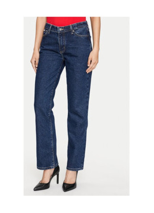 Blugi din denim regular fit cu talie medie cu buzunare, W29-L32 US