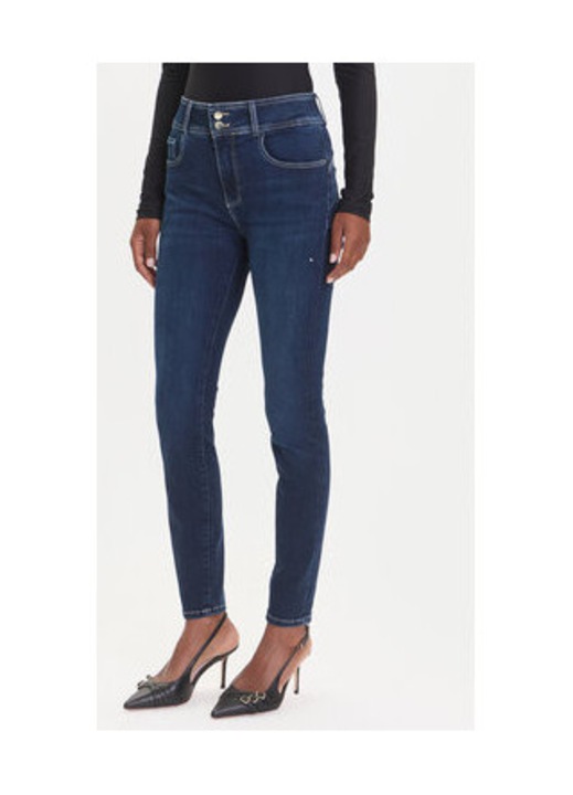 Blugi skinny din amestec de bumbac cu nasturi, W29-L29 US