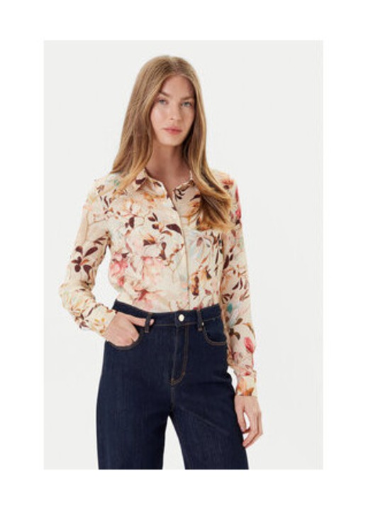 Camasa cu maneca lunga si model floral