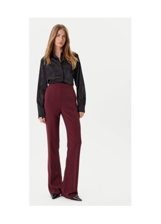 Camasa cu maneca lunga din satin cu model