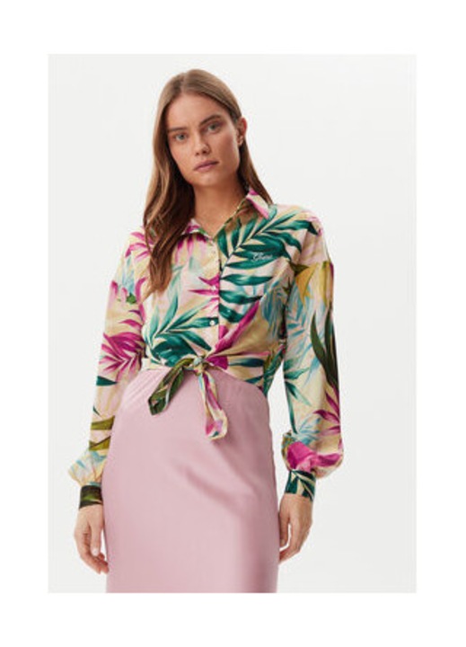 Camasa cu imprimeu tropical, XL INTL