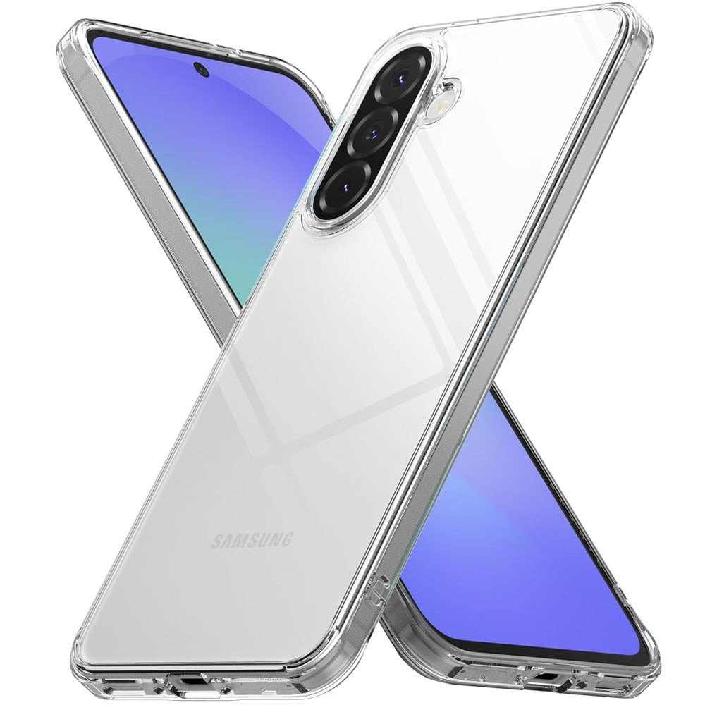 Husa protectie, GUIXUAN, compatibila cu Samsung Galaxy A56, Slim Anti-Shock 1.5mm reinforced 4 corners, Premium Quality, Transparent