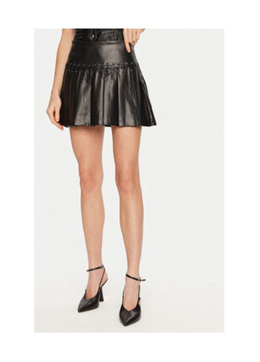 Fusta din piele ecologica evazata, 2XL INTL