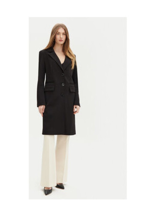 Palton cu buzunare cu clapa, S INTL