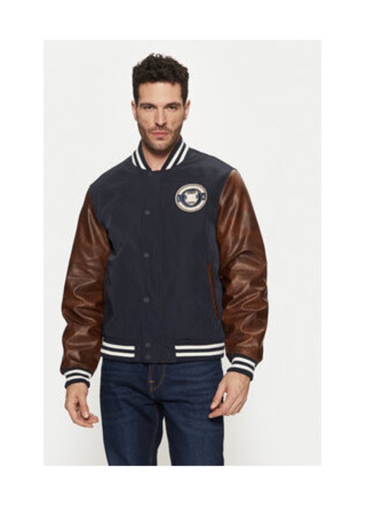 Jacheta bomber cu maneci contrastante, XS INTL