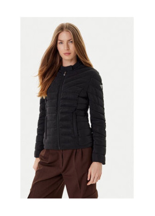 Geaca matlasata cu buzunare si model uni, XS INTL