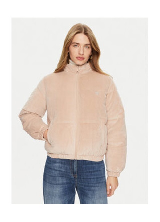 Geaca matlasata cu aspect catifelat