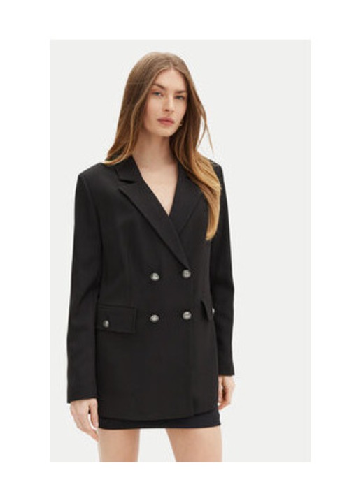 Sacou cu doua randuri de nasturi, Negru