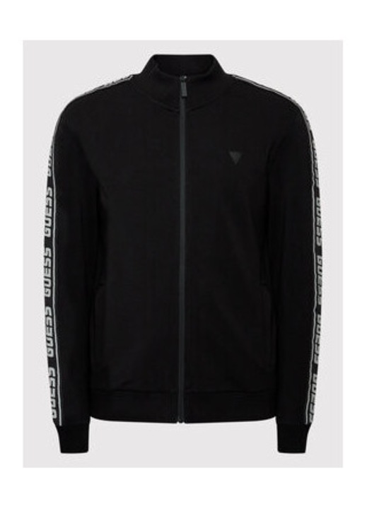 Bluzon cu fermoar si benzi logo, XS INTL