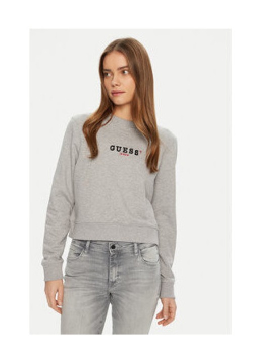 Bluzon din bumbac cu print logo